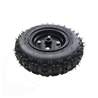 Jante en aluminium 13 pouces roue arrière de fauteuil roulant pneumatique en caoutchouc 13x500-6 pour go kart