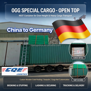 Contenedor Plano Logístico Personalizado con Parte Superior Abierta, Transporte de Carga OOG Puerta a Puerta DDP a Arabia Saudita, Logística de Envío Rápido - Product Image 1