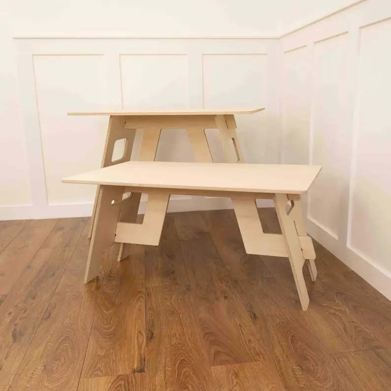 Montessori anaokulu okul öncesi çocuklar ahşap mobilya setleri klasik aktivite masa ve sandalyeler çocuk masa ve sandalye seti