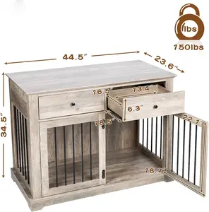 गर्म बिक्री अच्छी कीमत लकड़ी कुत्ते के पिंजरे घर के फर्नीचर इनडोर आधुनिक कुत्ते के घर के अंदर आधुनिक कुत्ते के घर पालतू पिंजरे कुत्ता