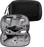 Organisateur de technologie portable, durable et étanche, double couche, pour accessoires, chargeurs, clés USB, rangement de voyage