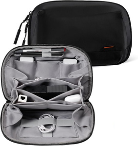 Étui organisateur électronique pour câbles et accessoires, sac de rangement de voyage en nylon durable avec plusieurs compartiments - Product Image 1