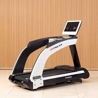 Cinta de correr comercial de entrenamiento de velocidad ajustable, cinta de correr para cardio con pantalla grande