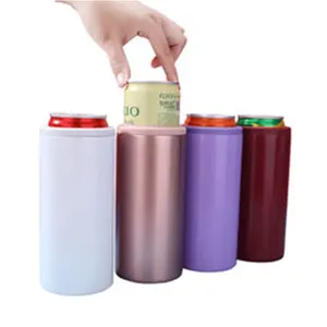 SJB063 16oz Stainless Steel Can Bottle Cooler Soda Cola Can Holder 4 in 1 Wine Beverage Drink Water Sublimation Can