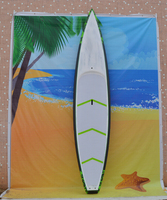 Planche à pagaie haute densité personnalisée SUP de course en fibre de carbone à noyau EPS pour le surf aquatique