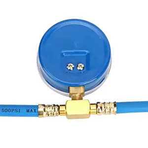 Tuyau de charge de réfrigérant R134A avec manomètre, kit de remplissage de climatisation, outil de mesure de pression de <span class=keywords><strong>gaz</strong></span> compatible, réparation de climatisation automobile OLIVER - Product Image 6