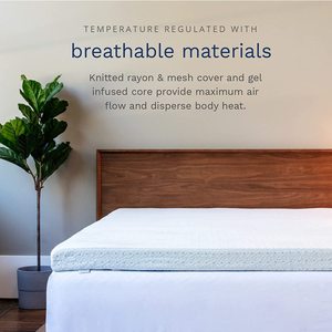 Cao Đàn Hồi Mát Phản Xạ CuộN Bộ Nhớ Foam Giường Nệm Topper - Product Image 6