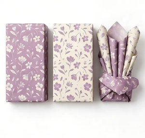 Papel de Regalo Impermeable de Diseño para Presentación de Regalos de Lujo <span class=keywords><strong>y</strong></span> <span class=keywords><strong>Embalaje</strong></span> de Flores, Papel de Envoltura Protector - Product Image 3