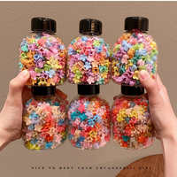 Jepit Rambut Bunga Mini Lucu untuk Bayi Perempuan, Aksesoris Rambut Plastik Kecil Manis dengan Desain Kelinci untuk Anak-Anak