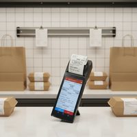 Terminal de paiement mobile Android 14, système de point de vente pour restaurants, systèmes de point de vente pour la vente au détail, petites entreprises