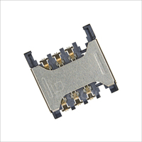 Connecteur de carte MICRO SIM WECONN WL-SIM163-002 6PIN+0 H=2.45mm Push-Pull, connecteur personnalisable carte-carte