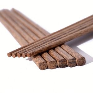 ตะเกียบไม้เนื้อแข็งไม่ลื่นไม่เคลือบไม่เคลือบสีใช้ซ้ำได้ - Product Image 1