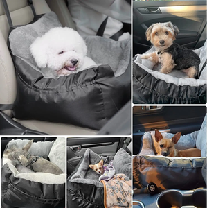 Cama de Transporte para Cães Lavável e Impermeável com Bolsos de Armazenamento para Viagens de Carro - Product Image 5