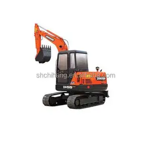 Doosan DH55 5.5 tấn máy xúc với lưỡi từ thượng hải cổng sử dụng máy xúc cho khai thác mỏ