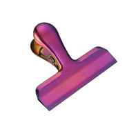 Clip de scellage alimentaire en acier inoxydable 430 pour le commerce transfrontalier, clip de cuisine domestique créatif, clip en forme de T pour reçus, dossier de classement