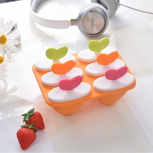 Moldes para helados en forma de corazón, verde, naranja, rosa, bandeja para hacer helados caseros - Product Image 3