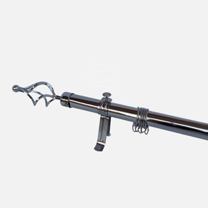 Tringle à Rideaux Métallique Ajustable en Fer, 25/28mm, Simples et Doubles, Extensibles, Kits de Tringles à Rideaux en Gros - Product Image 3
