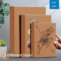 Cahiers en papier kraft lignés personnalisables Wright - Formats A4/A5/B5 - Utilisation au bureau/En bloc-notes/Dans un journal - Cadeau