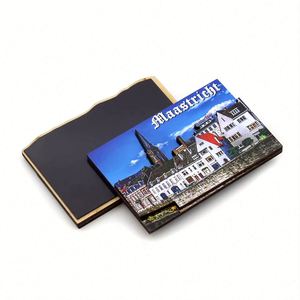 Manufacturer Wholesale High Quality Three Layers Refrigerator Magnetic Customized 3D Wooden Mdf <b>Fridge</b> Magnet - Product Image 2