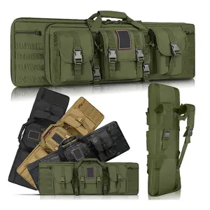 Tactical Hunting Backpack Dual Gun Carry Bag With Shoulder Strap Padded Soft Gun Protection Case