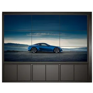 55Inch Naadloze Tv Muur Lcd Hd 4K Display 3X3 Deed Lcd Video Muur Ultra Dunne Led Backlight Lcd-Speler Reclame Display