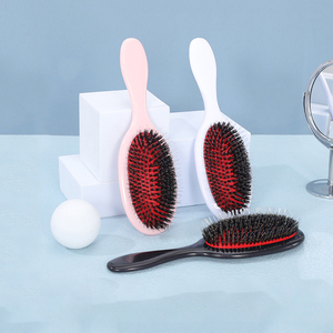 <span class=keywords><strong>Cepillo</strong></span> de <span class=keywords><strong>pelo</strong></span> desenredante de paleta Antifrizz de <span class=keywords><strong>cerdas</strong></span> de jabalí para cabello rizado <span class=keywords><strong>fino</strong></span> y liso Natural para mujeres y hombres Hairbursh - Product Image 3