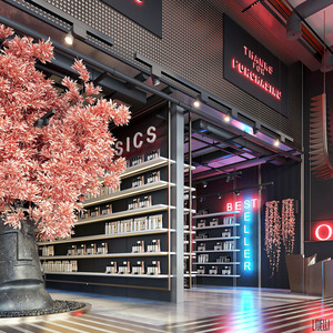 Tienda de cosméticos minorista moderna personalizada, muebles de exhibición, iluminación LED, Mostrador de maquillaje, luz y pantalla luminosa - Product Image 4