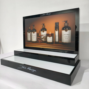 Tùy chỉnh thiết kế Acrylic cơ thể rửa truy cập hiển thị đứng nước hoa mỹ phẩm hiển thị giá vòi hoa sen Gel hiển thị đứng - Product Image 2