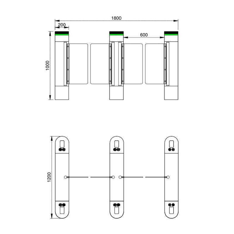 Office Building Door Access Control With QR Code Swipe Card Swing Gate Staff Attendance to Prevent Trailing · image 6
