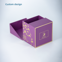 Boîtes cadeaux en papier magnétique de luxe vides, personnalisées, avec logo imprimé en UV, design à double porte rigide, pour emballage alimentaire de pots de miel solides