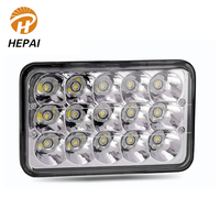 Nhiệt Tốt Cao Thấp Chùm 4X6 Xe Tải Spotlight Quảng Offroad Xe Nhấp Nháy 45W Led Đèn Pha Đèn Pha