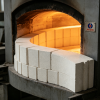 Brique réfractaire en mullite résistante aux hautes températures avec silice pour la revêtement des fours industriels