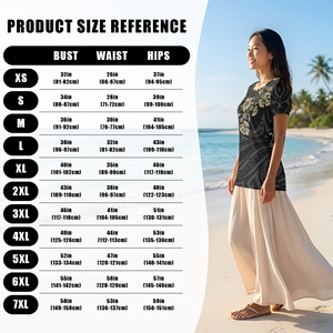 Blusas Elegantes con Estampado Polinesio en Negro, Tallas Grandes para Mujer, Camisetas de Manga Corta, Ropa Casual de Verano, Camisetas de Cuello Redondo para Leggings - Product Image 5