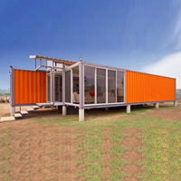 Nouvelle Maison Modulaire Préfabriquée Standard en Conteneur, Maison Mobile Compacte à Panneaux Sandwich sur Roues, Bâtiment de Bureau Moderne, Centre Commercial, Hôpital, Extérieur