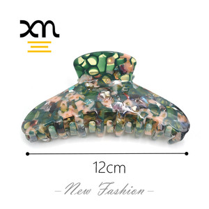 Pinces à <span class=keywords><strong>cheveux</strong></span> géantes antidérapantes XinMei, motif léopard, en acétate biodégradable, effet écaille de tortue, pour femmes aux <span class=keywords><strong>cheveux</strong></span> épais - Product Image 5