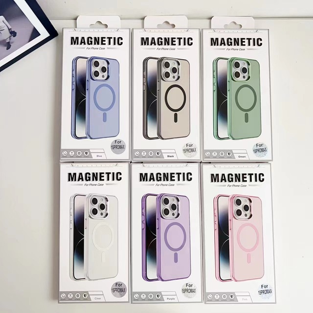Matte Clear Magnetic PC UV Painted IMd Phone Case for 16 Pro Max 16 Plus Fashionable Street Style Wireless Charging