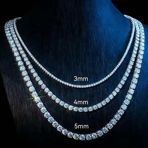 Collar de tenis popular en Europa y América, collar sencillo estilo punk, collar de moda Tanjing Lijing - Product Image 1