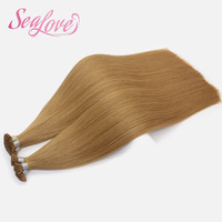 Extensions de cheveux 100% Remy naturels à pointe K, cheveux vierges avec cuticules intactes, extensions à pointe plate à la kératine