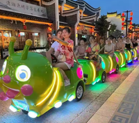 Attraction touristique commerciale Road Trackless Train Ride Commercial Electric Train Amusement Park Fabricant