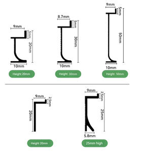 <span class=keywords><strong>Plinthe</strong></span> <span class=keywords><strong>de</strong></span> protection murale encastrée en métal <span class=keywords><strong>de</strong></span> 5cm pour décoration intérieure <span class=keywords><strong>de</strong></span> maison - Product Image 6