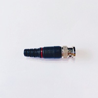 Chine usine en gros câble coaxial audio et vidéo connecteur mâle BNC en cuivre au connecteur sans soudure de borne à vis