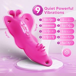 Chất lượng cao có thể sạc lại 10 tốc độ bướm dildo điều khiển từ xa mặc Vibrator quan hệ tình dục đồ chơi dành cho người lớn sản phẩm cho phụ nữ người đàn ông vài - Product Image 2