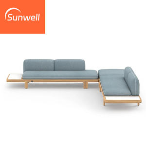 Ensemble <span class=keywords><strong>de</strong></span> meubles <span class=keywords><strong>de</strong></span> jardin en bois massif <span class=keywords><strong>pour</strong></span> <span class=keywords><strong>balcon</strong></span>, terrasse, extérieur, construction en teck durable, canapés en forme <span class=keywords><strong>de</strong></span> L <span class=keywords><strong>pour</strong></span> <span class=keywords><strong>balcon</strong></span>, villas <span class=keywords><strong>de</strong></span> villégiature - Product Image 4