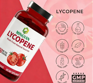 Kapsul <span class=keywords><strong>Lycopene</strong></span> Vegetarian Premium OEM/ODM Saya, Suplemen Antioksidan Pendukung Kesehatan Prostat untuk Dewasa, Suplemen Herbal - Product Image 2