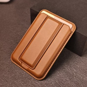 Estuche personalizable <span class=keywords><strong>de</strong></span> cuero PU para tarjetas, imán fuerte para iPhone 16, soporte magnético para tarjetas <span class=keywords><strong>de</strong></span> <span class=keywords><strong>crédito</strong></span> y negocios - Product Image 4