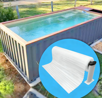 Couvertures de piscine container personnalisées, Couvertures de piscine à débordement personnalisées, Couvertures PC pour piscine privée, Couvertures électriques, Couvertures de piscine mobiles