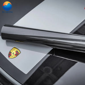 Revestimiento adhesivo antiarañazos de fibra de carbono TPU, rollo de protección de pintura, autoreparación, película de tpu, ppf, alto brillo, 1,52x15m - Product Image 2