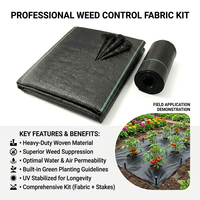 Toile tissée agricole en PP pour paillis anti-mauvaises herbes, idéale pour la protection des jardins et des fermes (vente en gros)