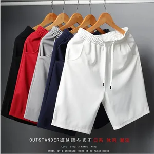 Vente en gros Logo imprimé Survêtement de jogging pour hommes Ensembles courts en coton deux pièces Shorts en maille pour hommes