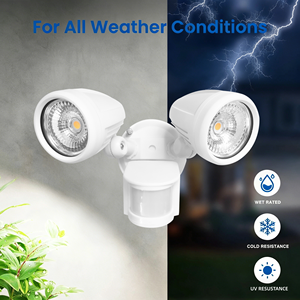 Projecteur extérieur à détecteur de mouvement pour la sécurité domestique ou commerciale, blanc, 12w 24w 36W, lumière murale à capteur <span class=keywords><strong>LED</strong></span>, IP65, résistant à l'eau, FIR - Product Image 4